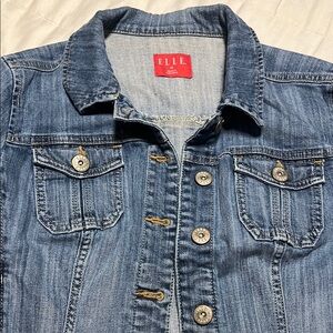 ELLE Denim Jacket with Button Details